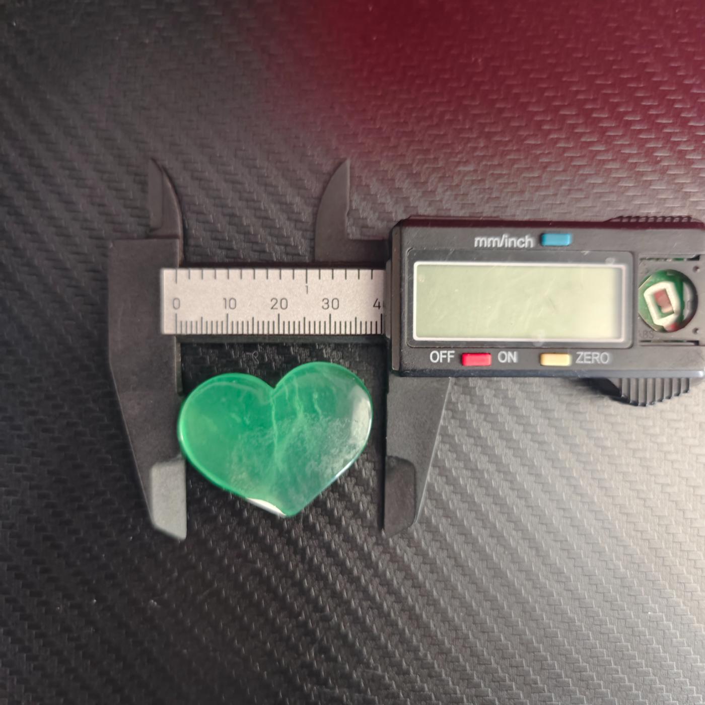 Green Fluorite Heart