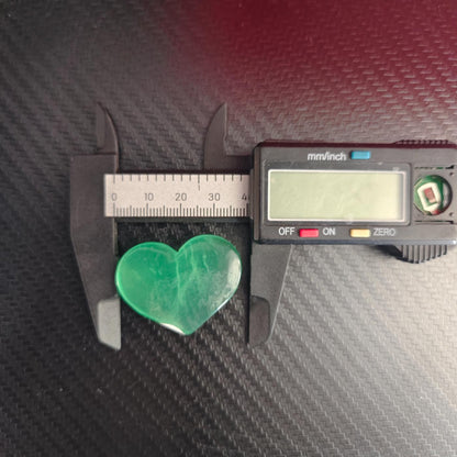 Green Fluorite Heart
