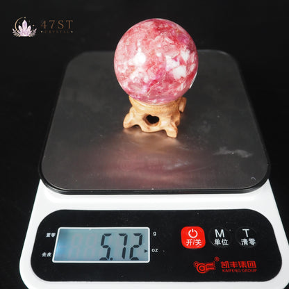 Pink Tourmaline Sphere