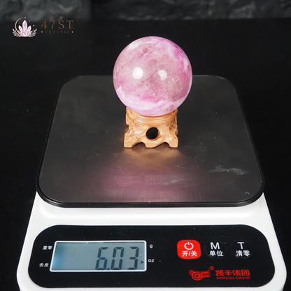 Pink Tourmaline Sphere