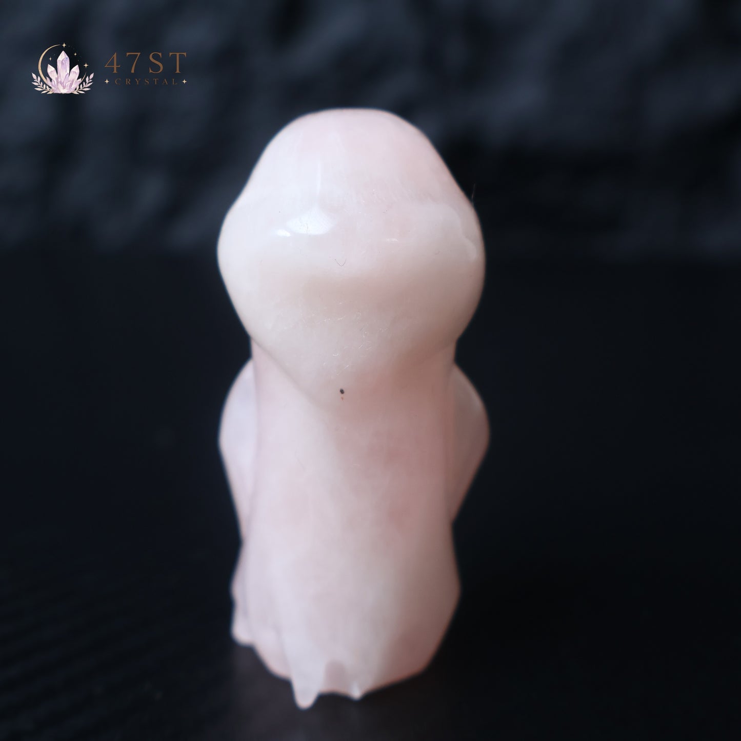 Rose Quartz Plague Doctor Carving
