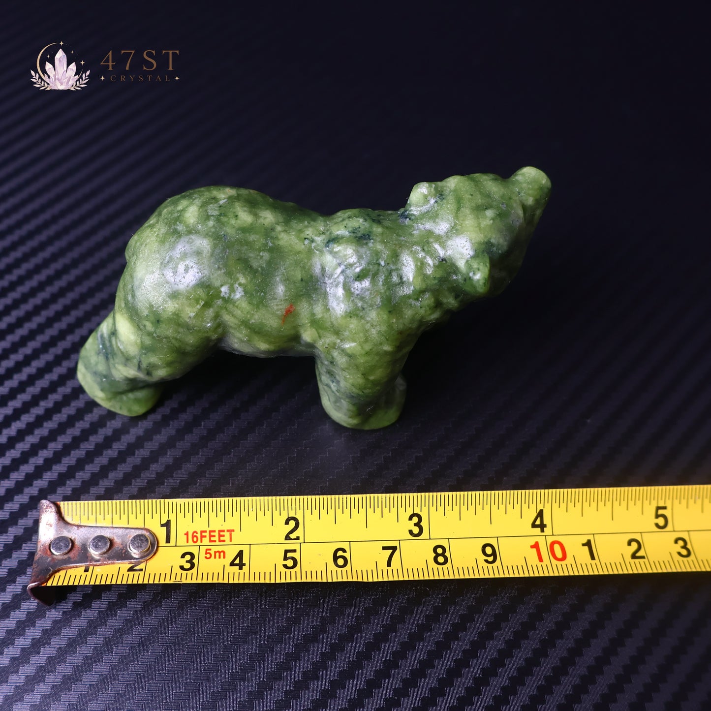 Serpentine Bear Carving