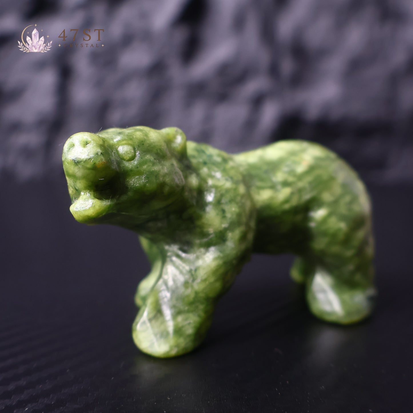Serpentine Bear Carving