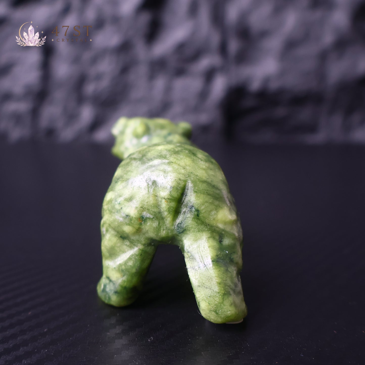 Serpentine Bear Carving