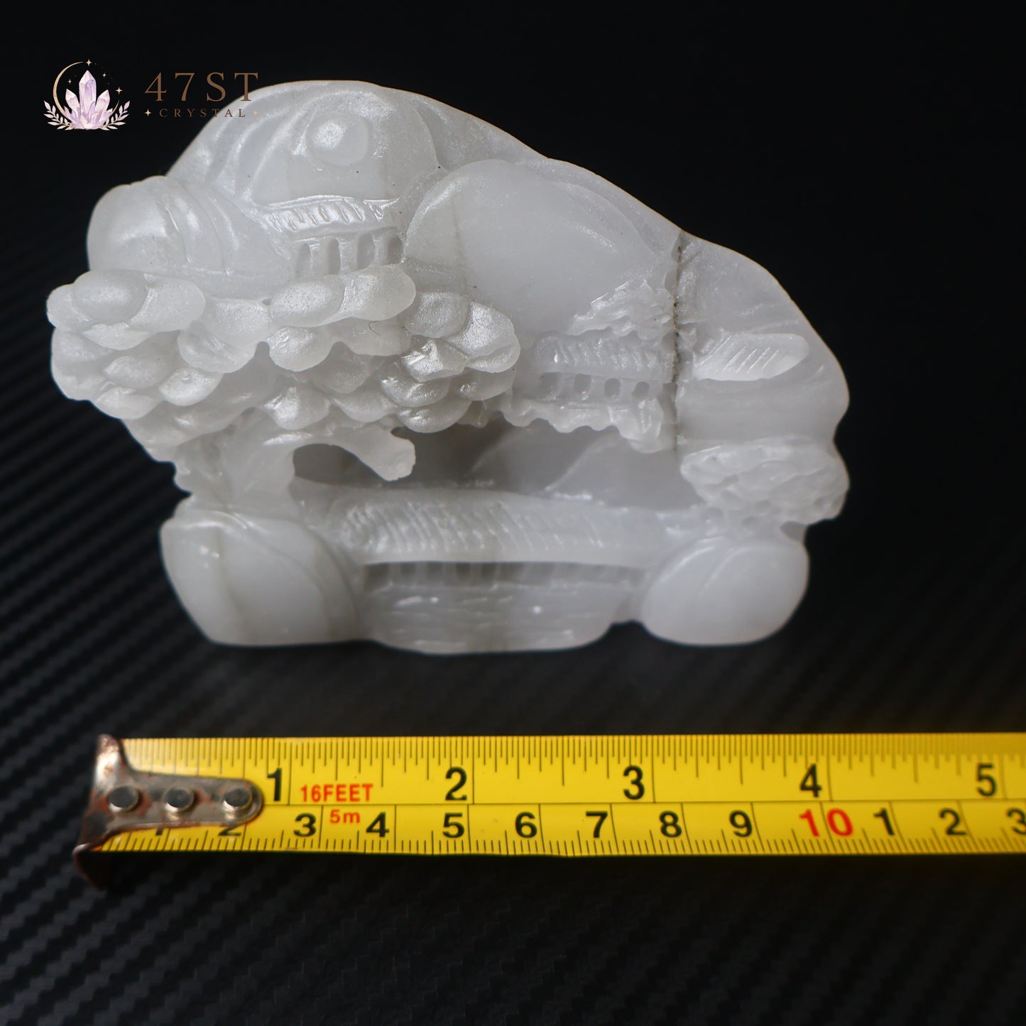 White Jasper Landscape Carving