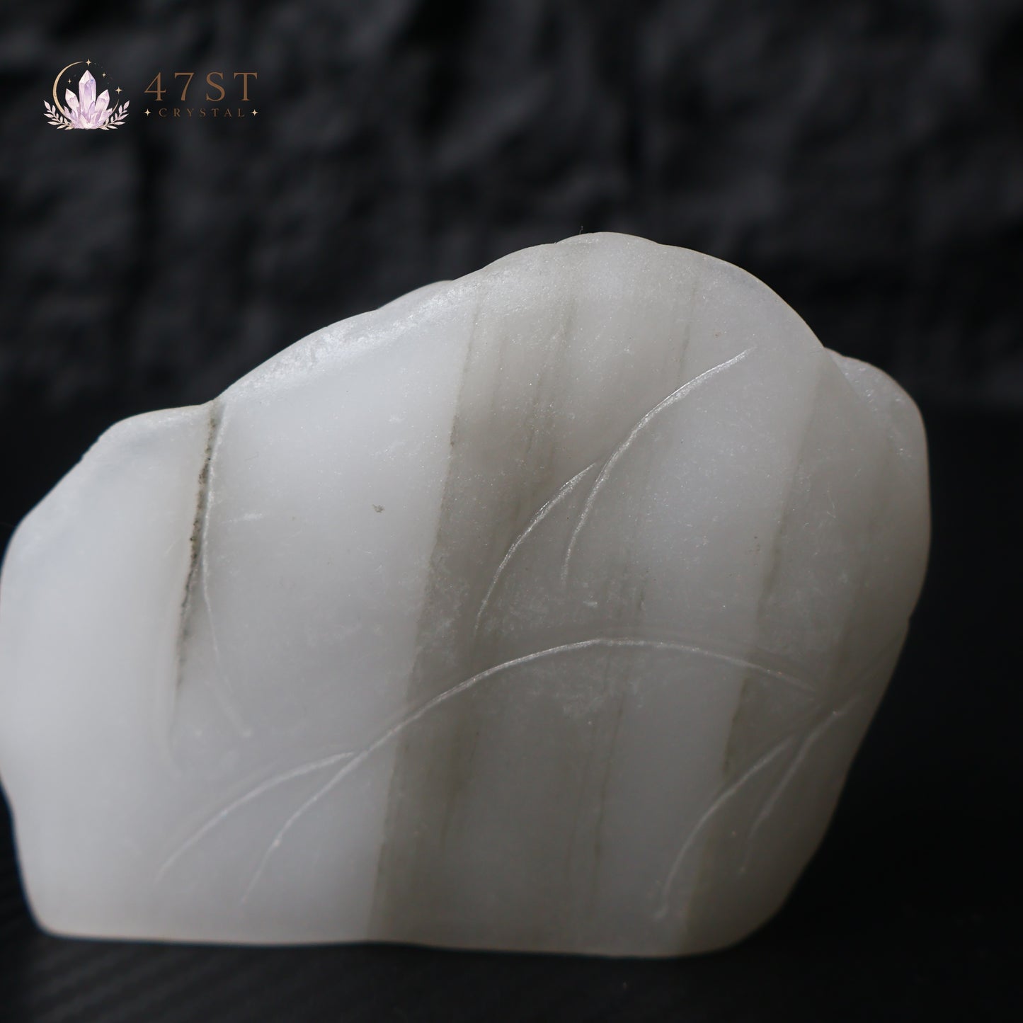 White Jasper Landscape Carving