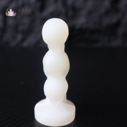 White Jasper Triple Skull Craving