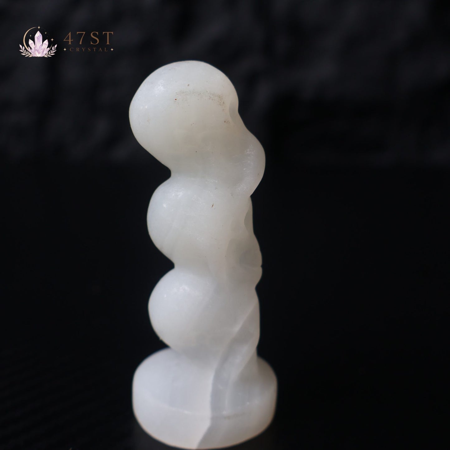 White Jasper Triple Skull Craving