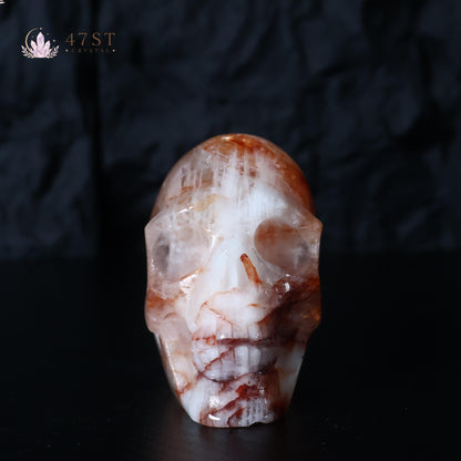Fire Quartz Skull