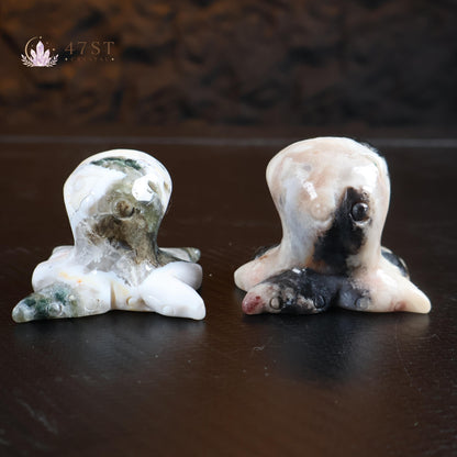 Ocean Jasper Octopus Carving