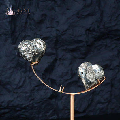 Pyrite Heart Carving