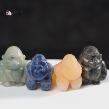 Crystal Gorilla Carvings