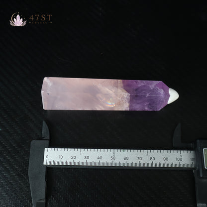 Rose Quartz & Amethyst Tower