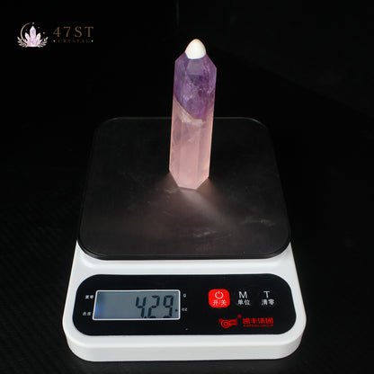 Rose Quartz & Amethyst Tower